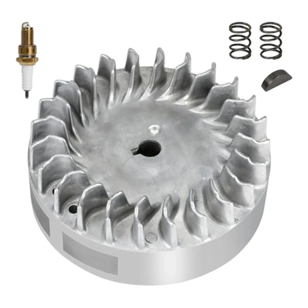 Engine Flywheel Aluminum for Predator For 212cc 224cc 208cc with Key and Valve Springs Compatible with Small Engines