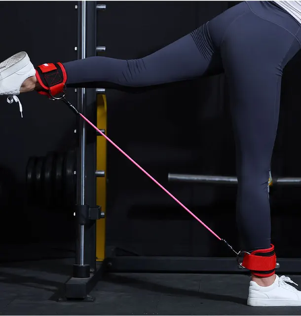 1PCS Ankle Straps Gym Anklet Pulley Ankle Strap Bodybuilding Leg Train Holder Gym Pulley Wristband HJH02 5