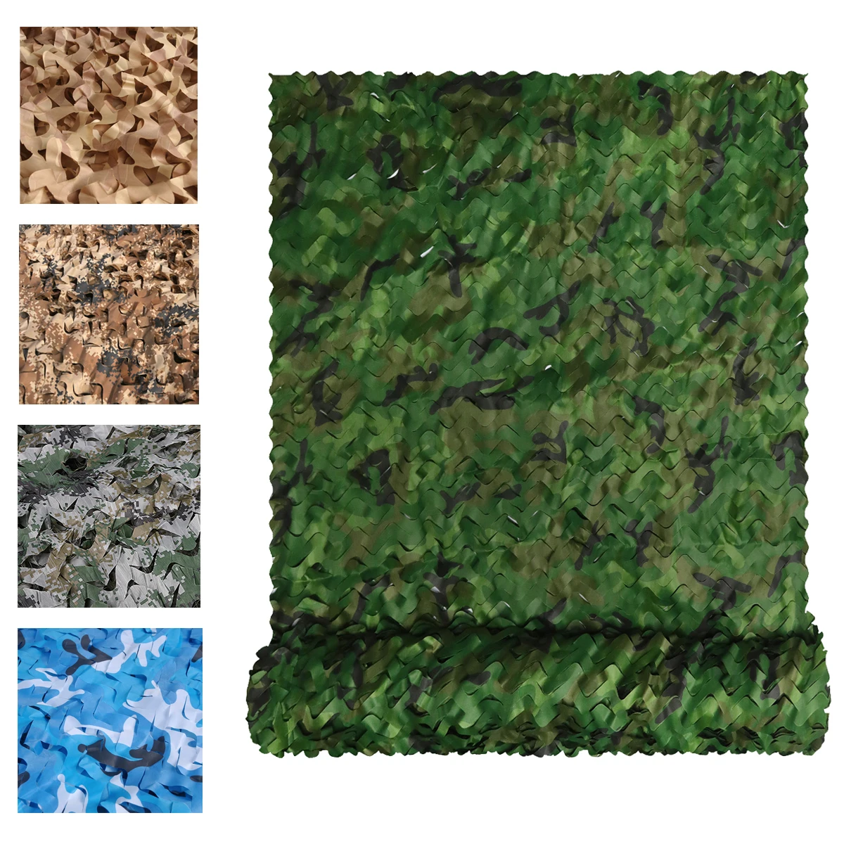 Camouflage Net Single Layer 1.5x1m For Camping Hunting Sun Shelter Army Training