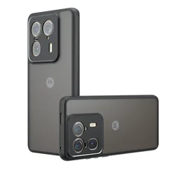 Custodia per telefono con assorbimento degli urti potenziato, design opaco con air bag e telaio durevole in PC+TPU