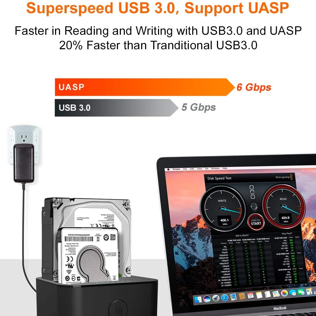 Dual-bay Hard Drive Docking Station USB C 3.0 To SATA Hard Drive Caddy Dock 2.5/3.5 Inch HDD SSD Offline Clone ALXUM hdd docking station