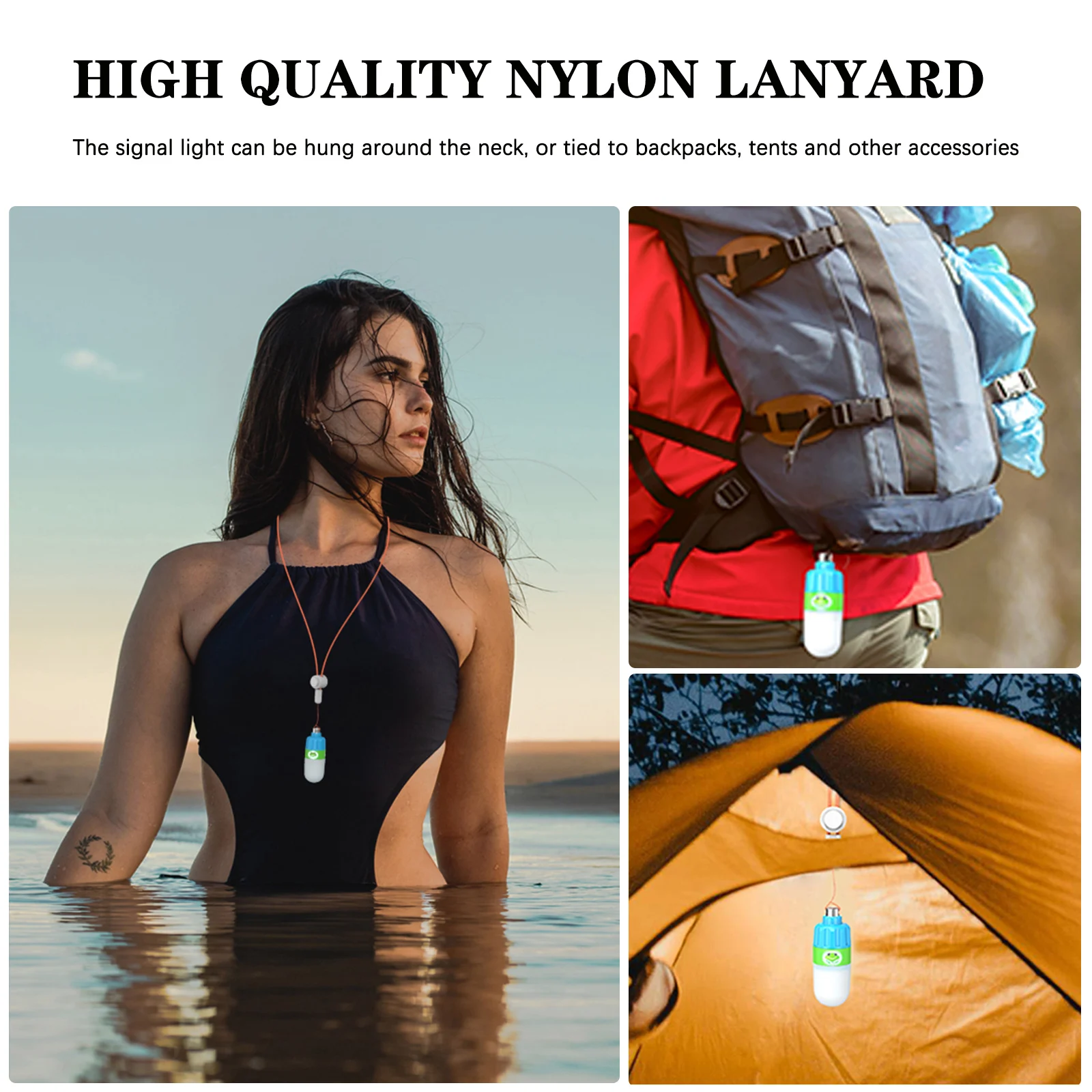 미니 손전등 수중 40m 스쿠버 다이빙 안전 신호등 야간 다이빙 마커 LED 비콘 경고 무작위 색상 신호등