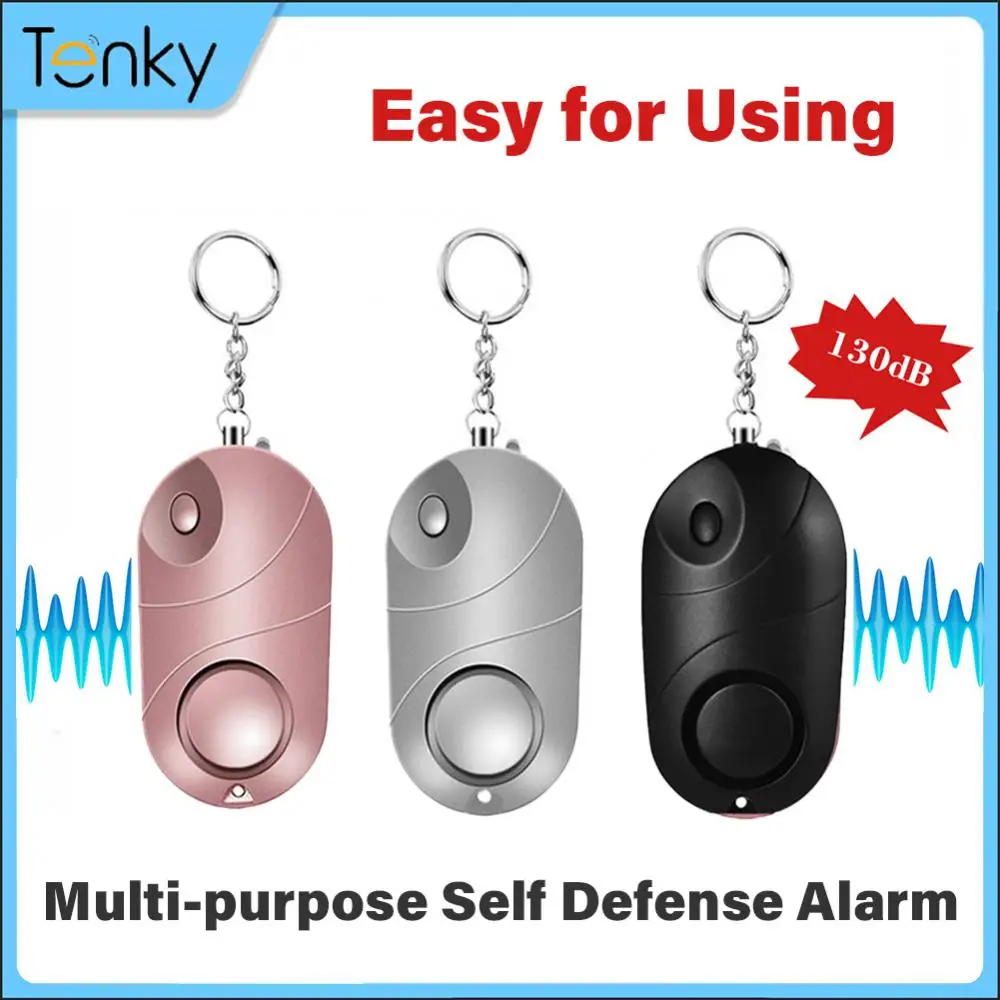 Keychain Alarm Self Defense Self Defense Alarm Led Flashlight 120