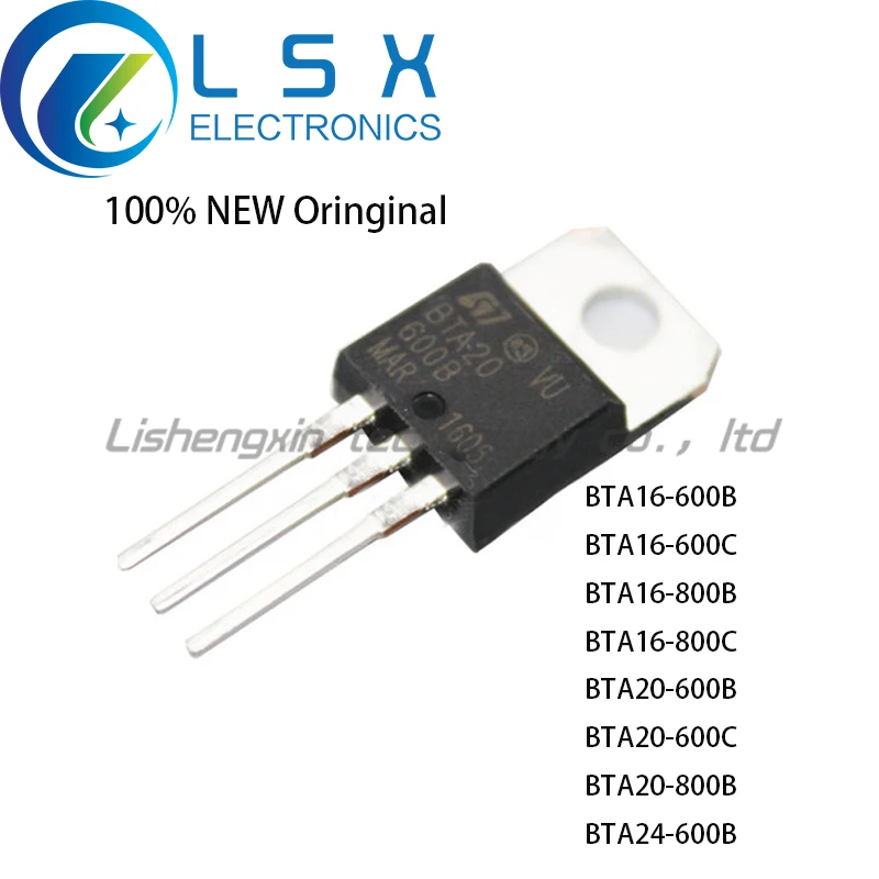 New/10pcs BTA16 BTA20 BTA24 600B 600C 800B 800C TO220 Original On stock ...
