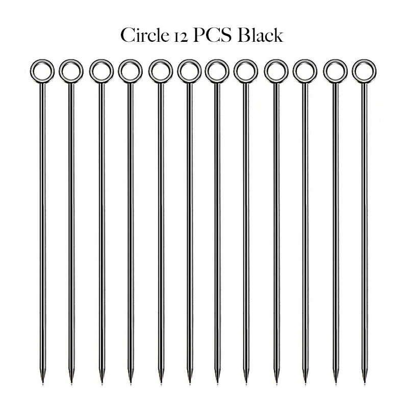 Black Circle 12PCS