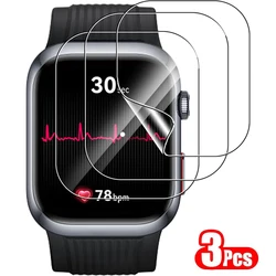 3-Pack TPU Hydrogel Screen Protector Films for Smartwatch Full Coverage Protection (3PCS)