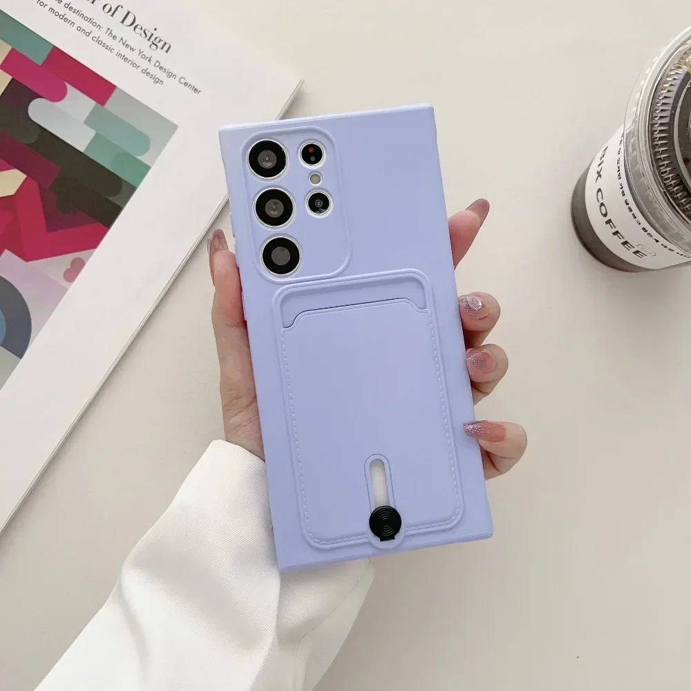 Wallet Card Holder Phone Case For Samsung Galaxy S25 Ultra S24 S23 S21 S20 FE S22+ Plus A72 A55 A53 A52S A52 A35 A33 A23 A22 5G — view 3