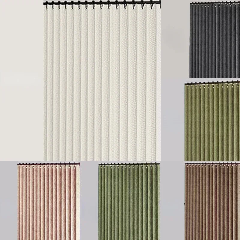 Shower Curtains 1PC Waterproof Thick Linen Folding Curtain Series Shower Curtain Is Suitable for Waterproof Shower Curtains in Bathrooms