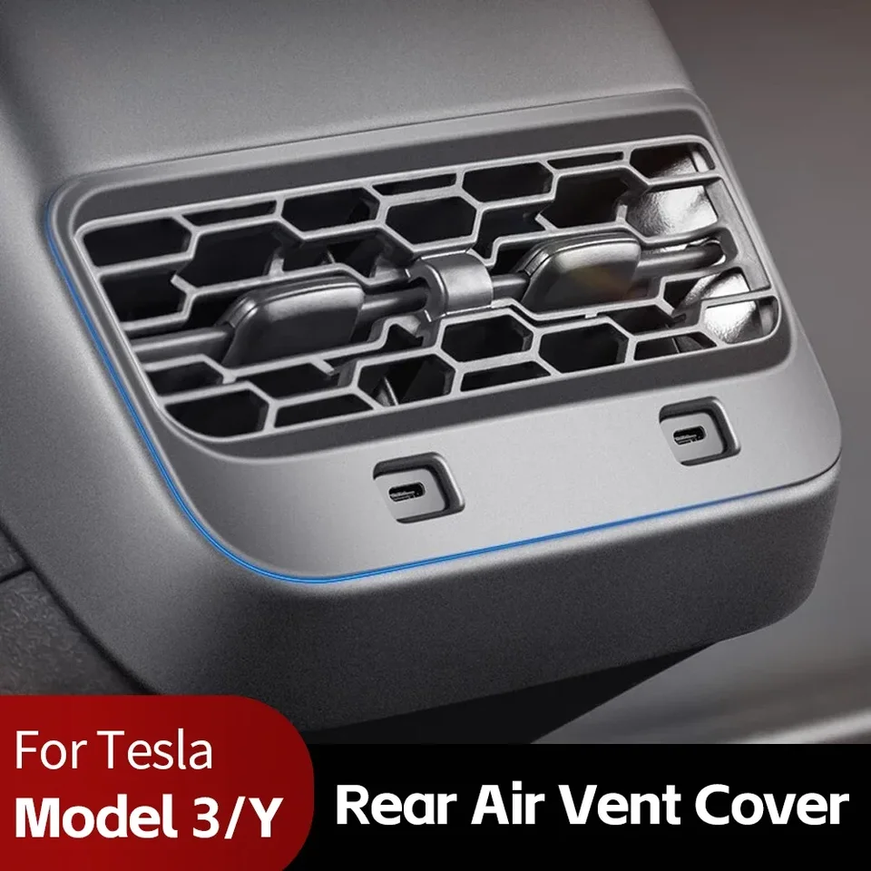 Cubierta De Ventilación Blanca Para Tesla Model 3 Y Model Y - ABS, Fácil Instalación, Accesorio Interior