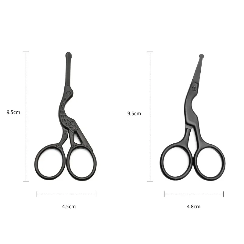 Professional Manicure Tool Stainless Steel Nose Hair Trimming Scissors Safety Blunt Scissor Round Tip Small Nose Hair Scissor 6