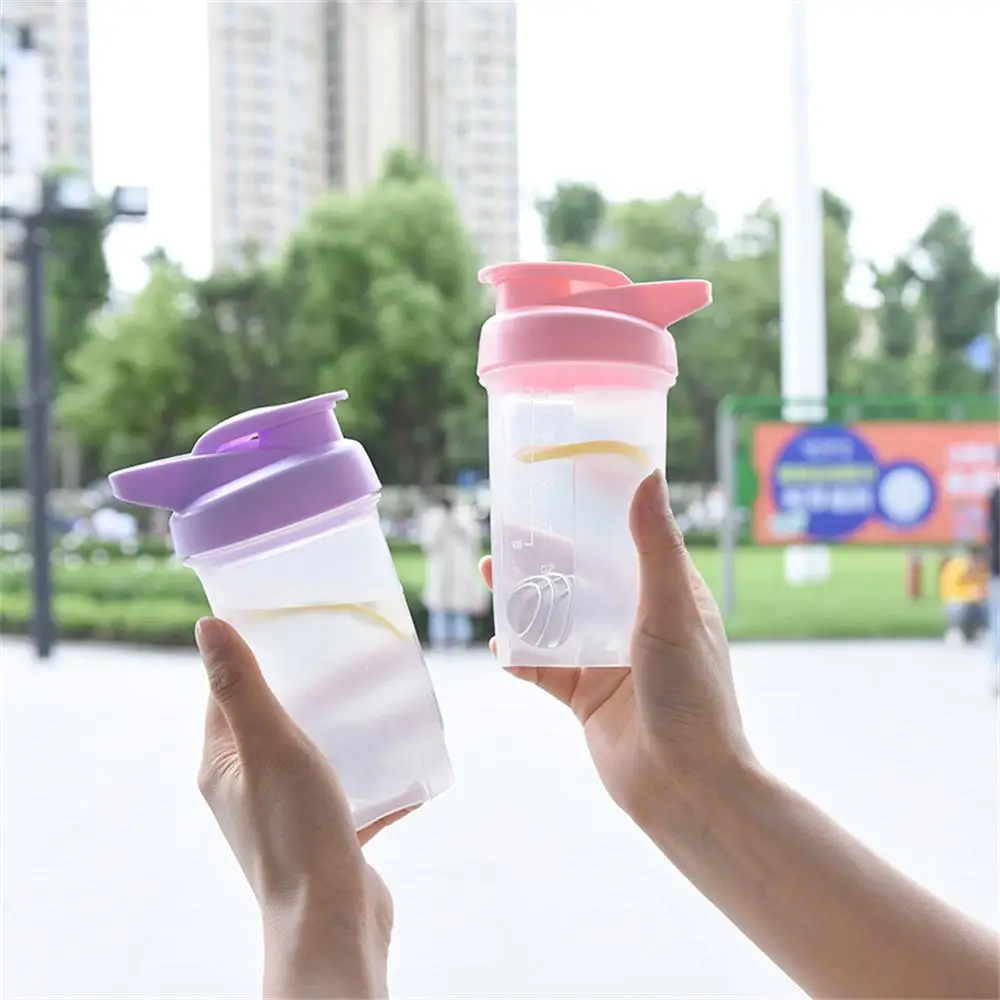 300ML Blender Shaker Bottle with Stainless Ball BPA Free Plastic Protein Shakes Leakproof for Powder Workout Gym Sport
