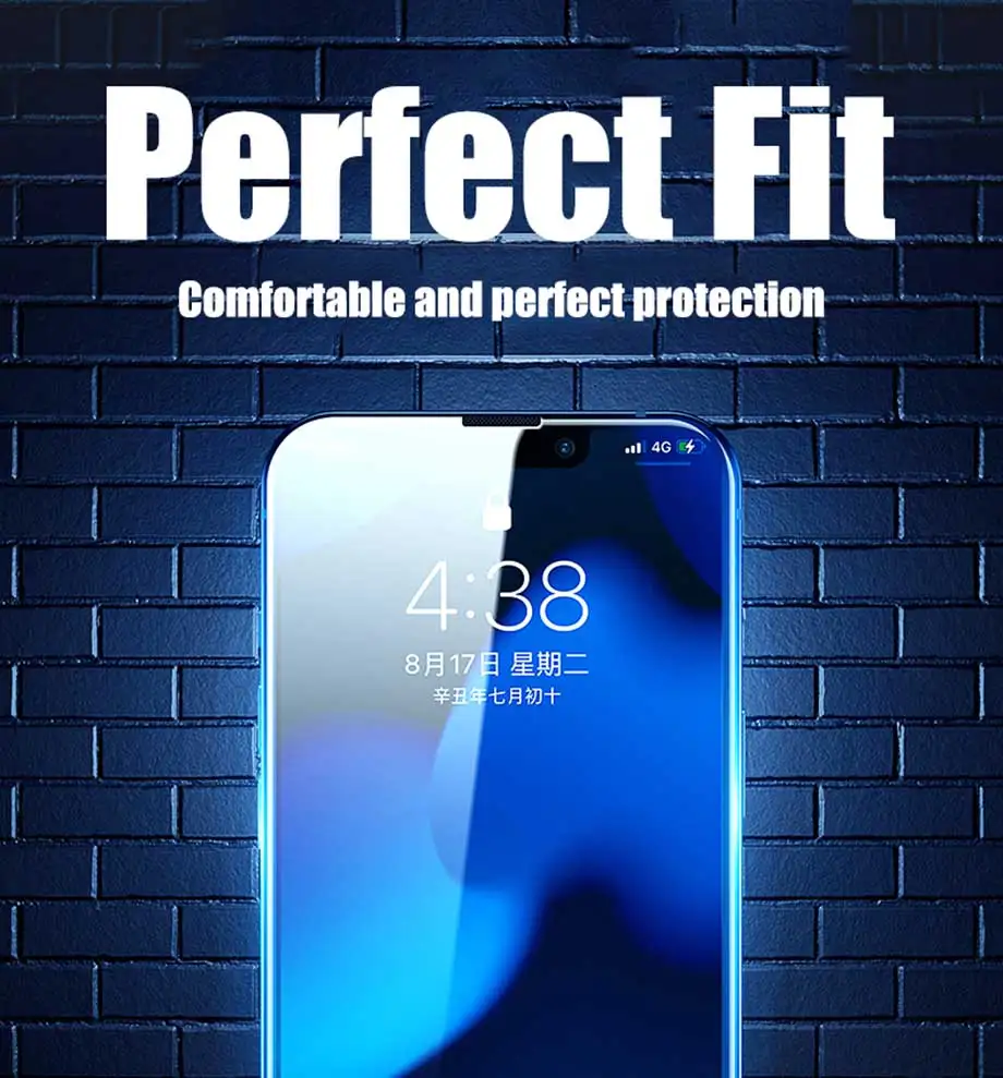 S16eee36d5f464b488f8e3eea1c96ec3aQ 4PCS Tempered Glass for iPhone 11, 12, 13, 14, 15 Pro, XR, X, XS Max Screen Protector on for iPhone 12, 13 Mini, 7, 8, 6 Plus SE Glass Mallzona