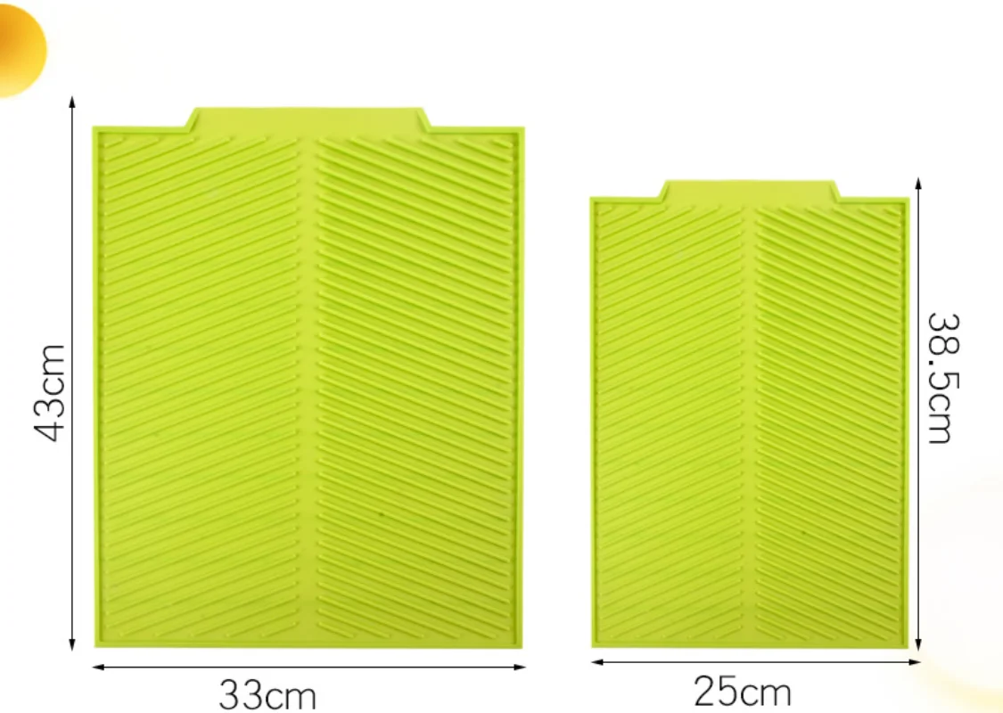 Kitchen Silicone Drain Pad Storage Dish Cup Drying Mat Drainer Tray Non-slip Pans for Tableware Anti-scald Potholder Placemat 4