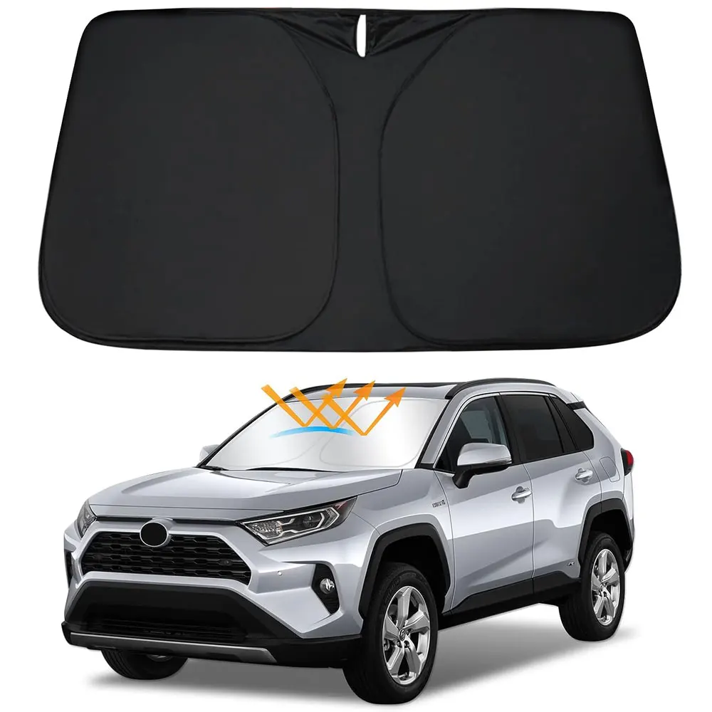 

Windshield Sun Shade for 2019-2023 Toyota RAV4, Foldable Front Sun Visor Protector, RAV-4 SUV Interior Accessories