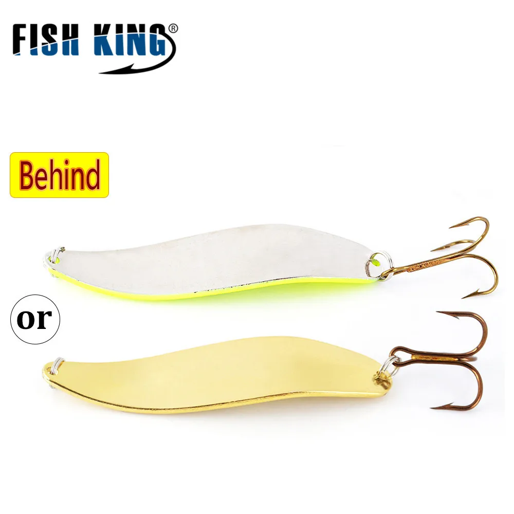 Spoon 1PC Fishing Lure Metal Jigging Lure Baits carbon Hook 8Color 2 Size  Weight 18g 27g 3# Hook Tackle jig heads for fishing