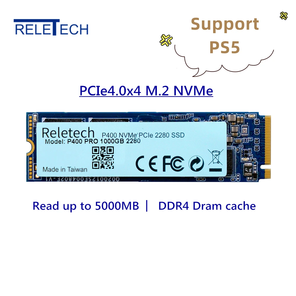 Reletech Ssd M2 Pcie 4.0 Nvme E16 500g 1t 2t 3d Nand M.2 Solid State