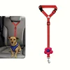 Adjustable Pet Safety Seatbelt Leash for Dogs and Cats - Convenient Car Headrest Tether, Retractable Pet Lead for Home Travel 5