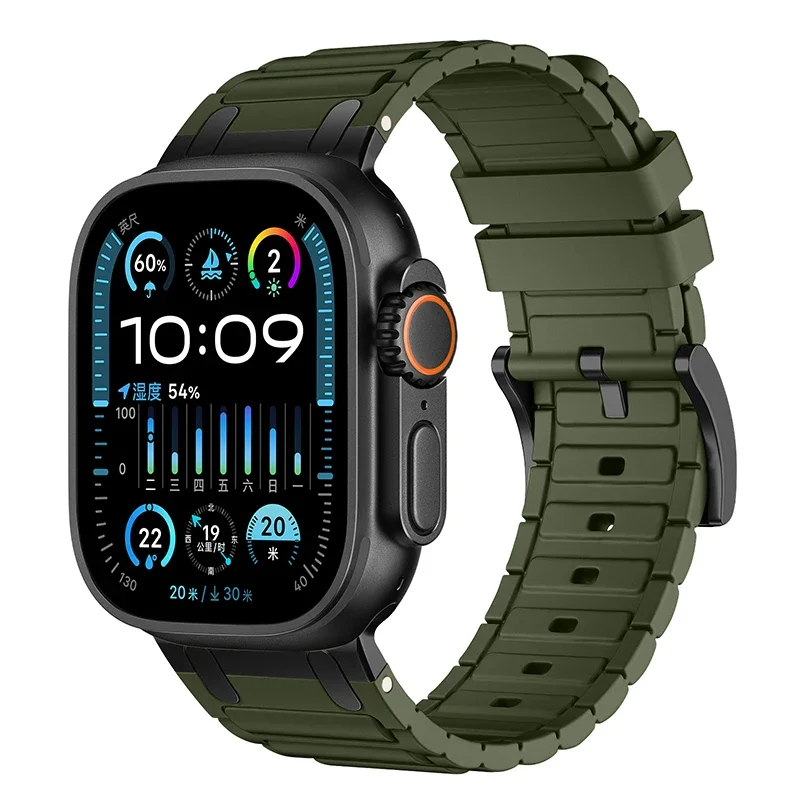 Enhanced Silicone Strap with Modified Metal Integration