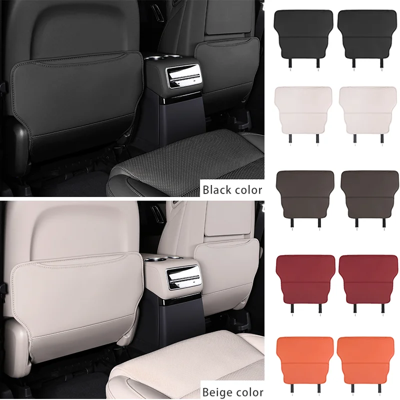 Universal Car Seat Back Protector PU Leather Anti Kick Dirty Mats Pad with Storage Bags for BMW Children Kids Accessories