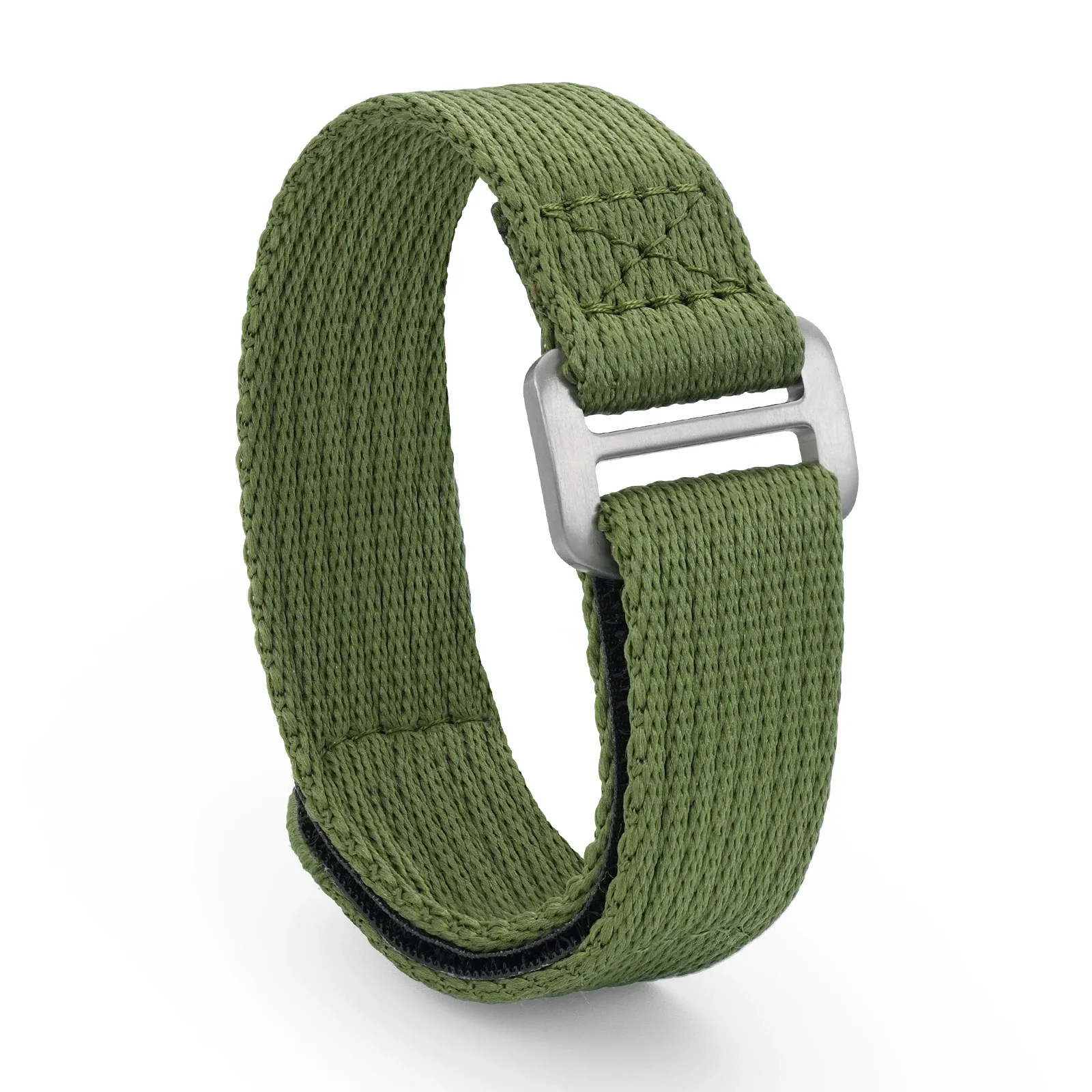 Premium Titanium Buckle Nylon Sports Watch Band - Military Grade Fabric Wristband Replacement Strap