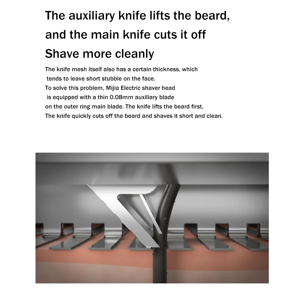 S300 Electric Razor Replacement Cutter Head for Xiaomi Mijia S300 S500 S500C Electric Razor Cutter Head 4
