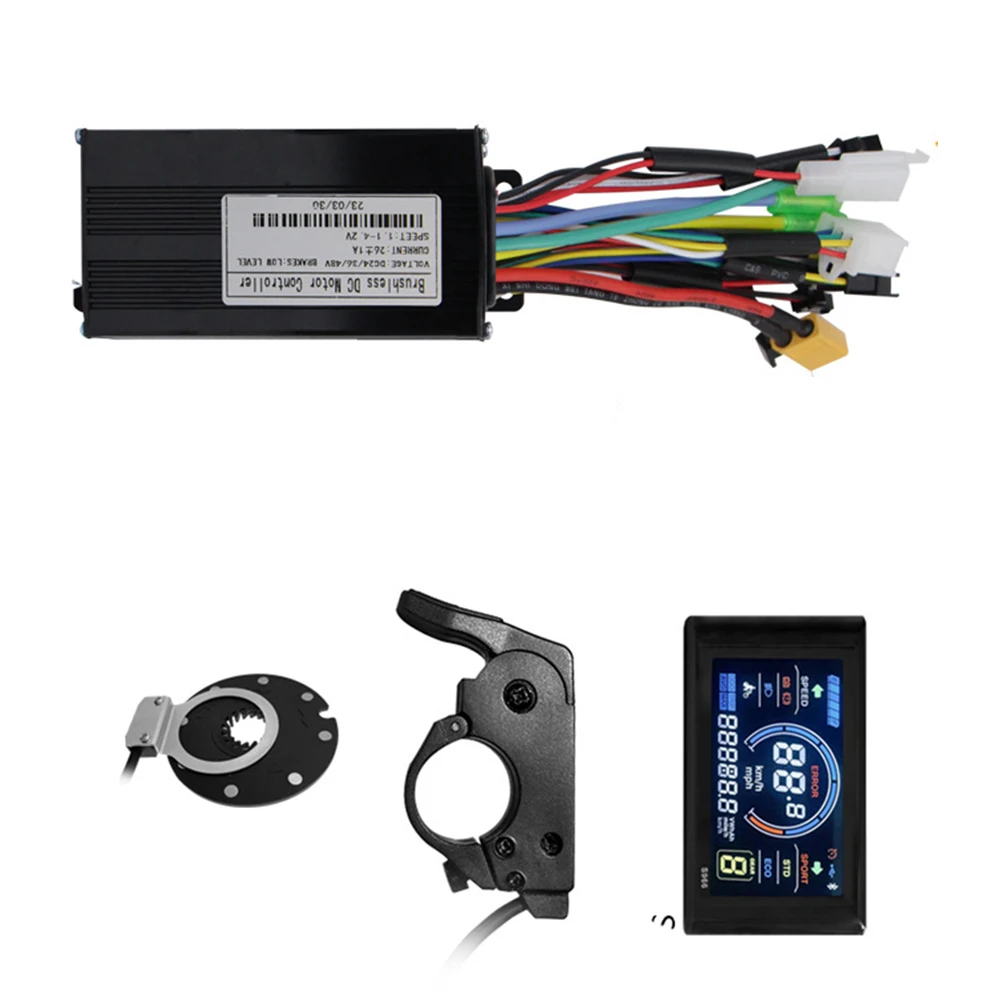 

Ebike MTB Controller S966 LCD Display 24V/36V/48V 750/1000W 30A Sine Wave Controller for Lithium Battery Conversion