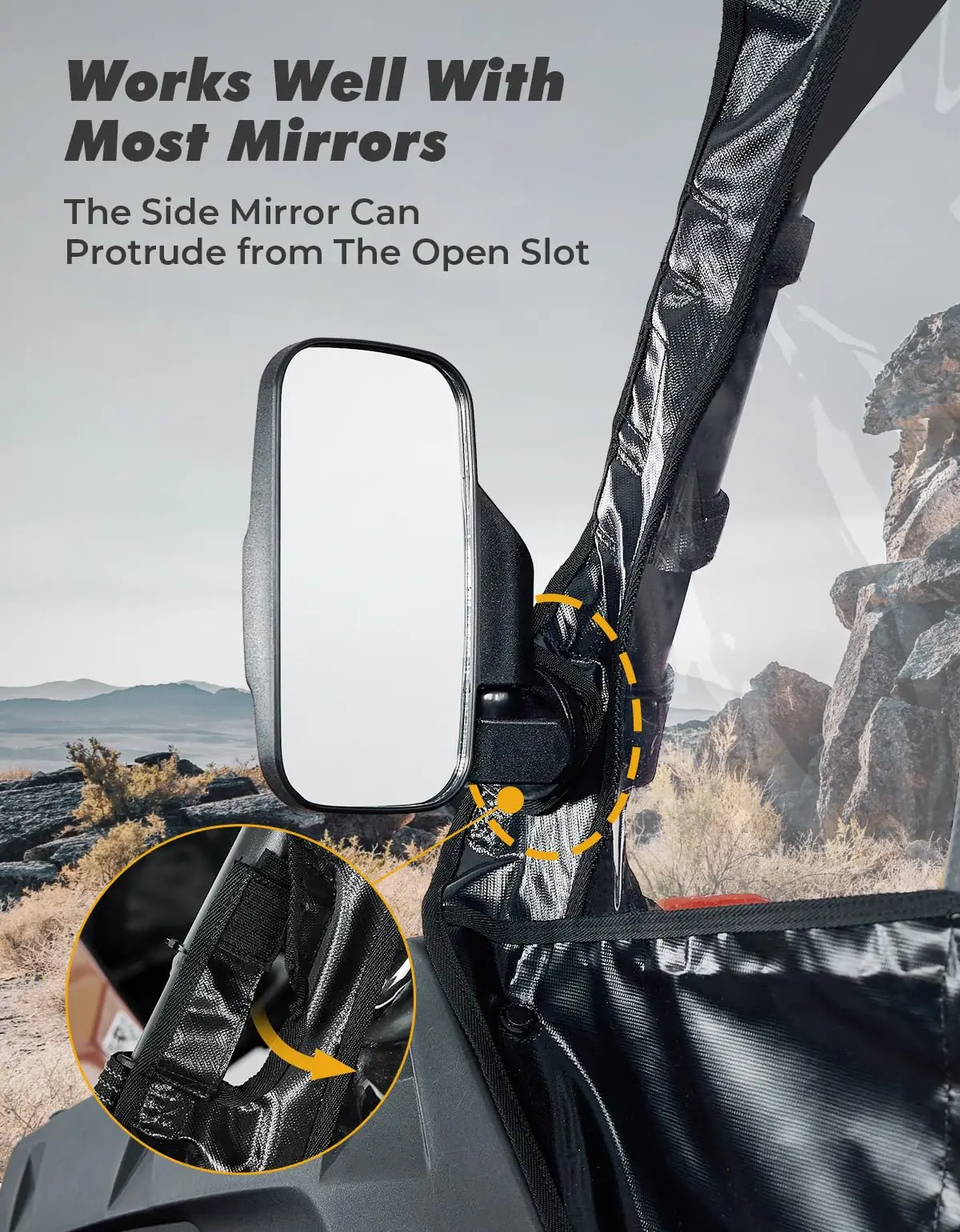 PVC Fermuarlı Yumuşak Yan Kapı Suya Dayanıklı Kabin Muhafazası Üst