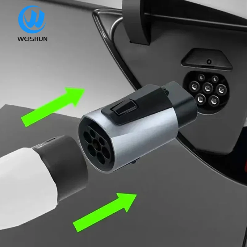 byd アダプター Byd tesla用電気充電アダプター、充電器コンバーター、32a、380v