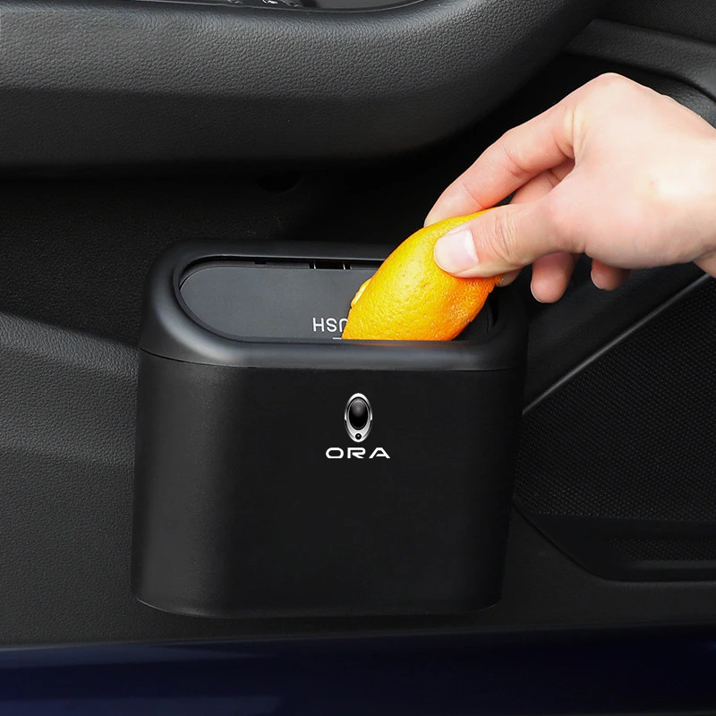 1PCS Car Trash Can Hanging Vehicle Trash Bin For GWM ORA Good Cat Funky Cat Ballet EV ORA 03 03GT Auto Interior Accessories