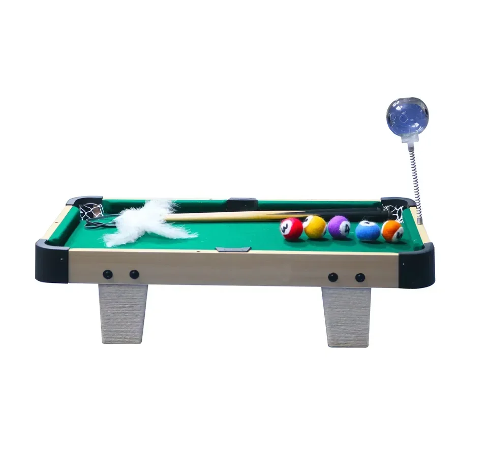 3 In 1 Cat Toys With Scratching Post For Indoor Cats Mini Pool Table