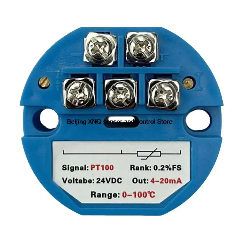 Capteur-Transmetteur De Température PT100 4-20mA - Plage -50 à 100°C - Alimentation 24V - Précision 0.1% - Isolé Pour Environnements Sévères