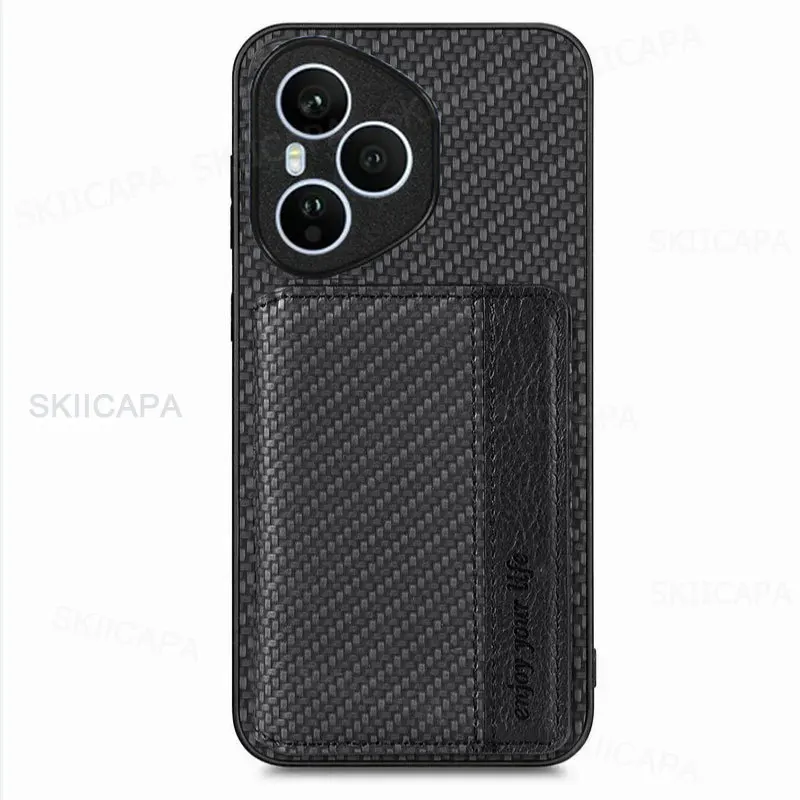 Leather Wallet Phone Case with Card Holder & Magnetic Stand