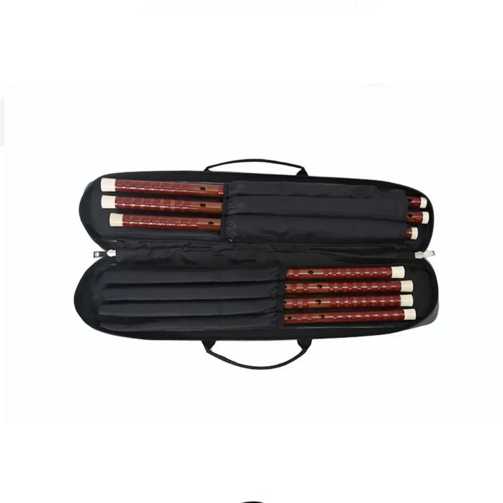 캔버스 대나무 플루트 보관 숄더백 보호 방수 대나무 플루트 휴대 가방 두꺼운 대용량 플루트 케이스