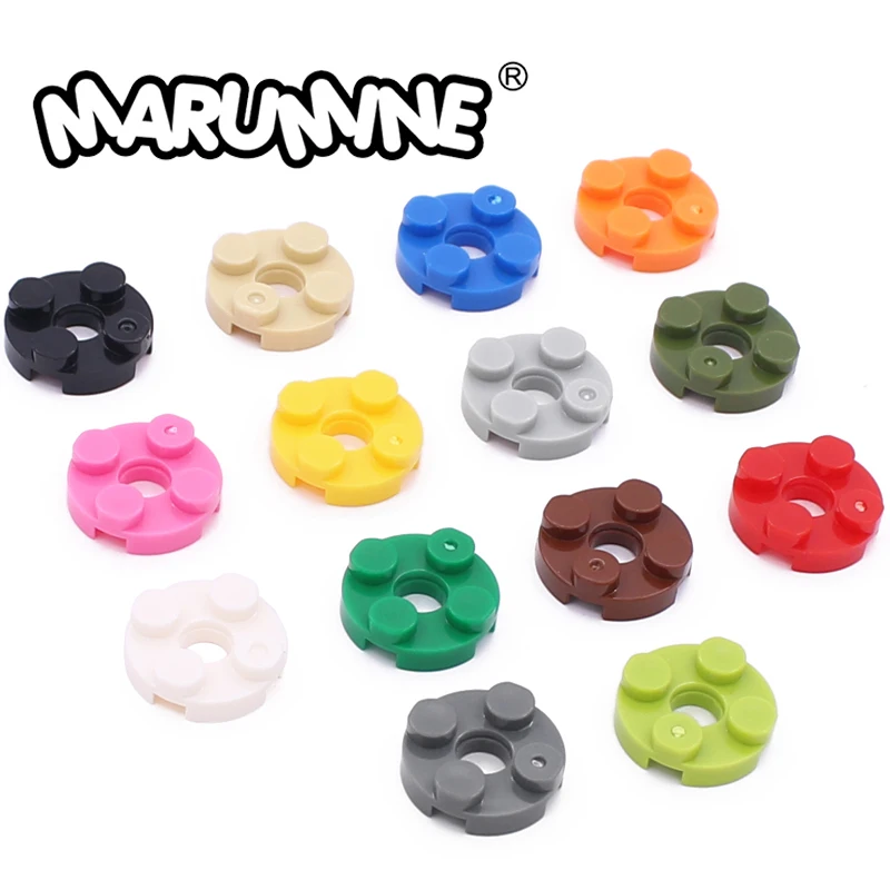 

Marumine 4032b Plate Round 2x2 With Hole MOC Bricks DIY Accessories Parts Educational Building Block Assembling Children Toys