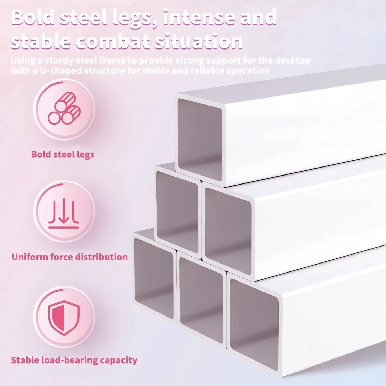 مكتب ألعاب 120 سم أبيض