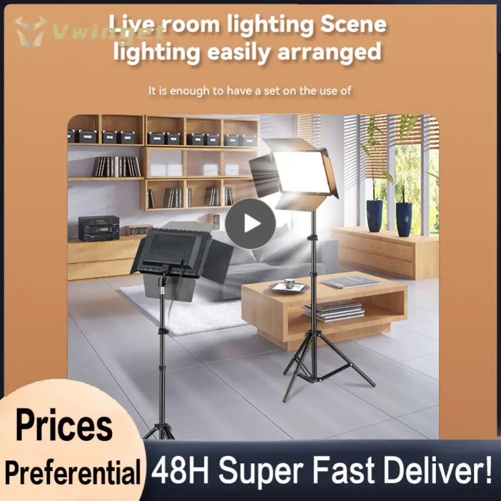 유튜브 게임용 사진 스튜디오 조명, 휴대용 비디오 녹화, 50W 사진 패널 램프, F550