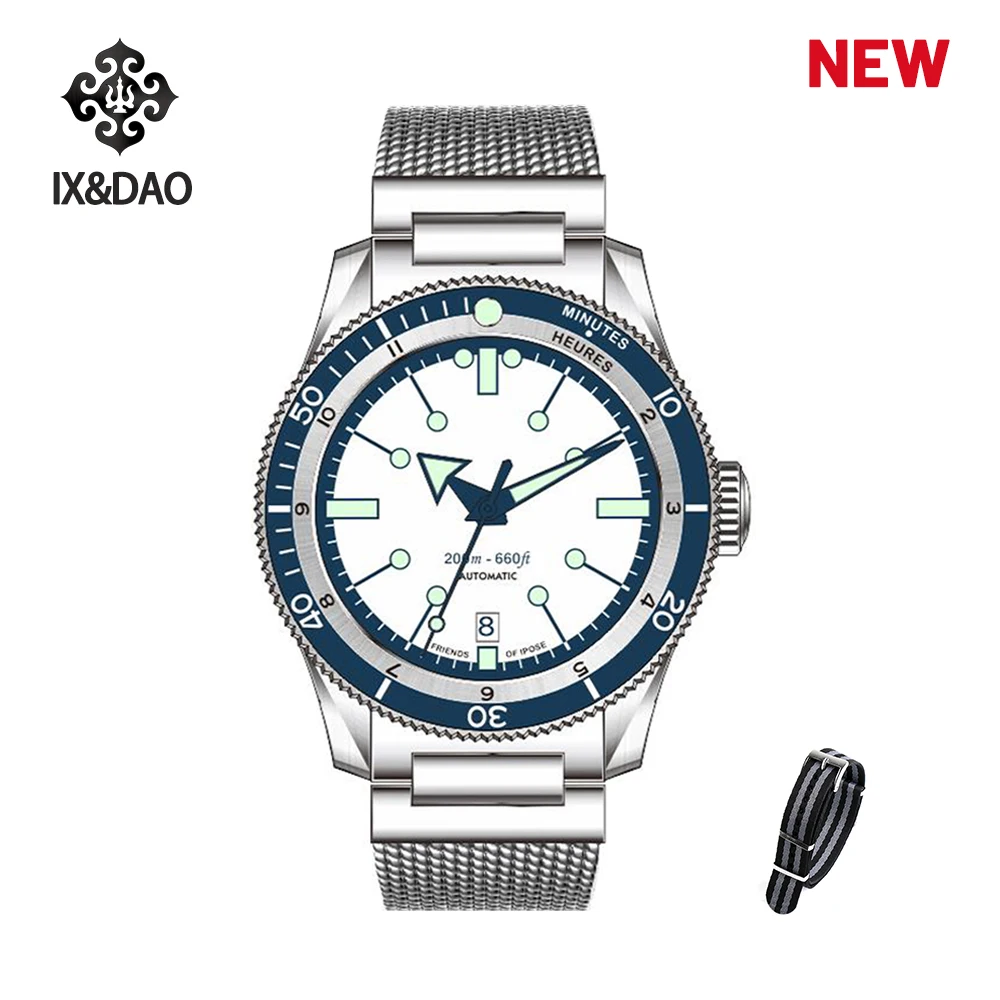 

2023 NEW IPOSE IX&DAO GMT Men Automatic Mechanical Watch PT5000 40mm Luxury Sport Casual 5303 AR Coating C3 Diving Reloj Hombre