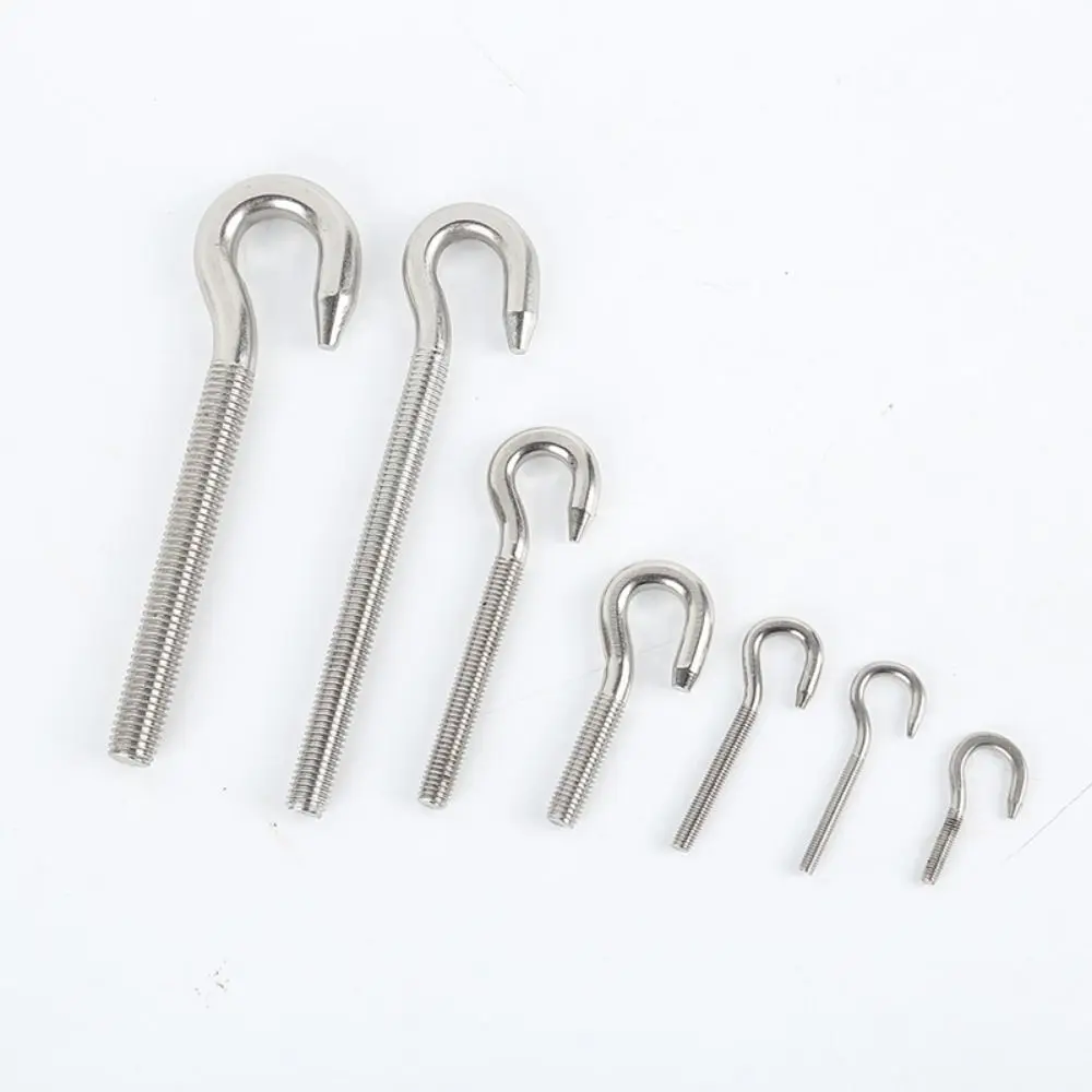 1Pc Suspension Sheep Eye Screw 304 Stainless Steel Fasteners Tools Hanging Hook without Nuts M4 M5 M6 M8 M10 Bolt Ring Hardware stainless steel screws