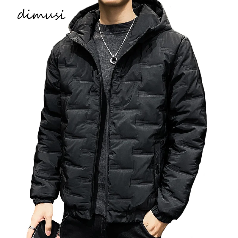 

Winter Men's Jacket Fashion Cotton Parkas Coats Casual Outwear Windbreaker Down Thermal ded Jackets Mens Clothing