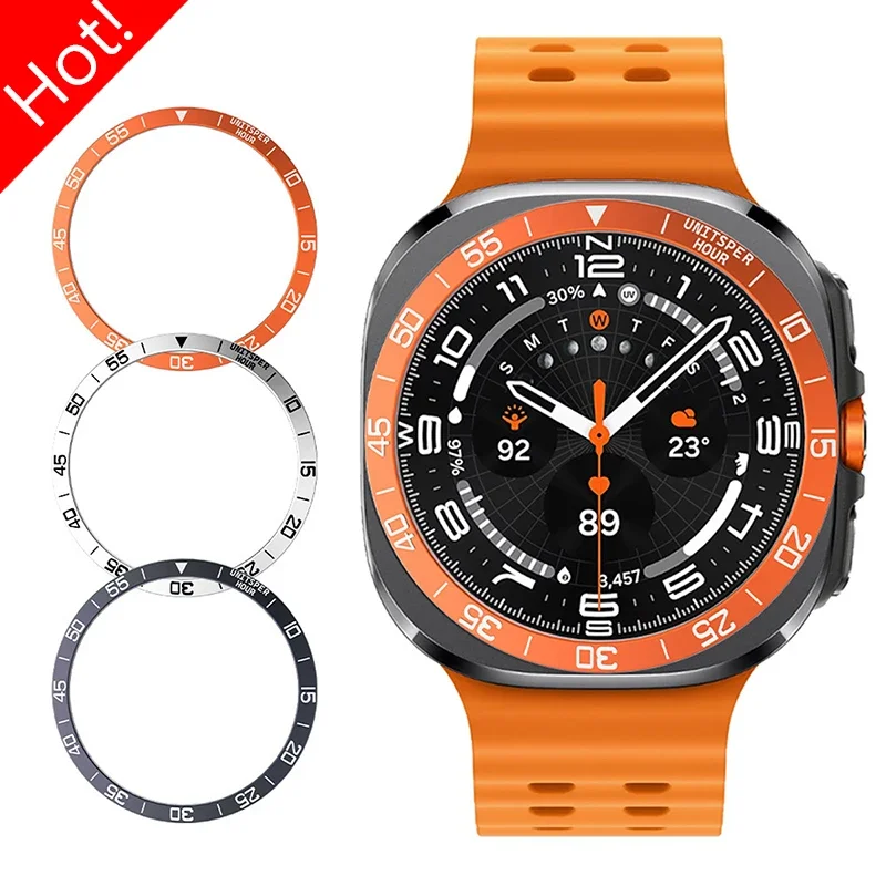 Sleek Metal Bezel Ring Case for Smartwatch - 47mm Frame Cover Accessory
