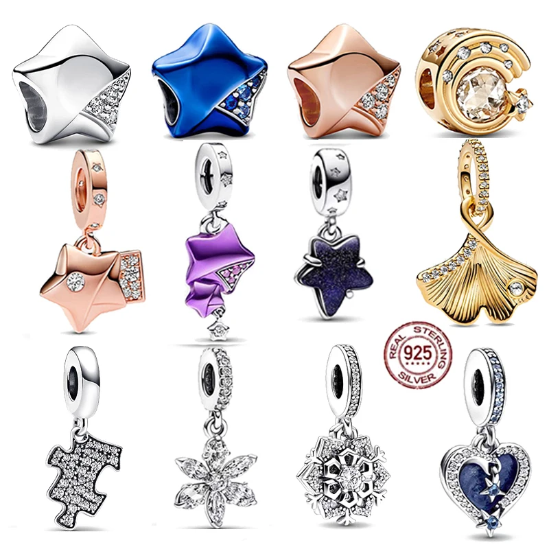 

100% s925 sterling silver lucky star series magic flying carpet pendant fit original Pandora bracelet DIY women's jewelry