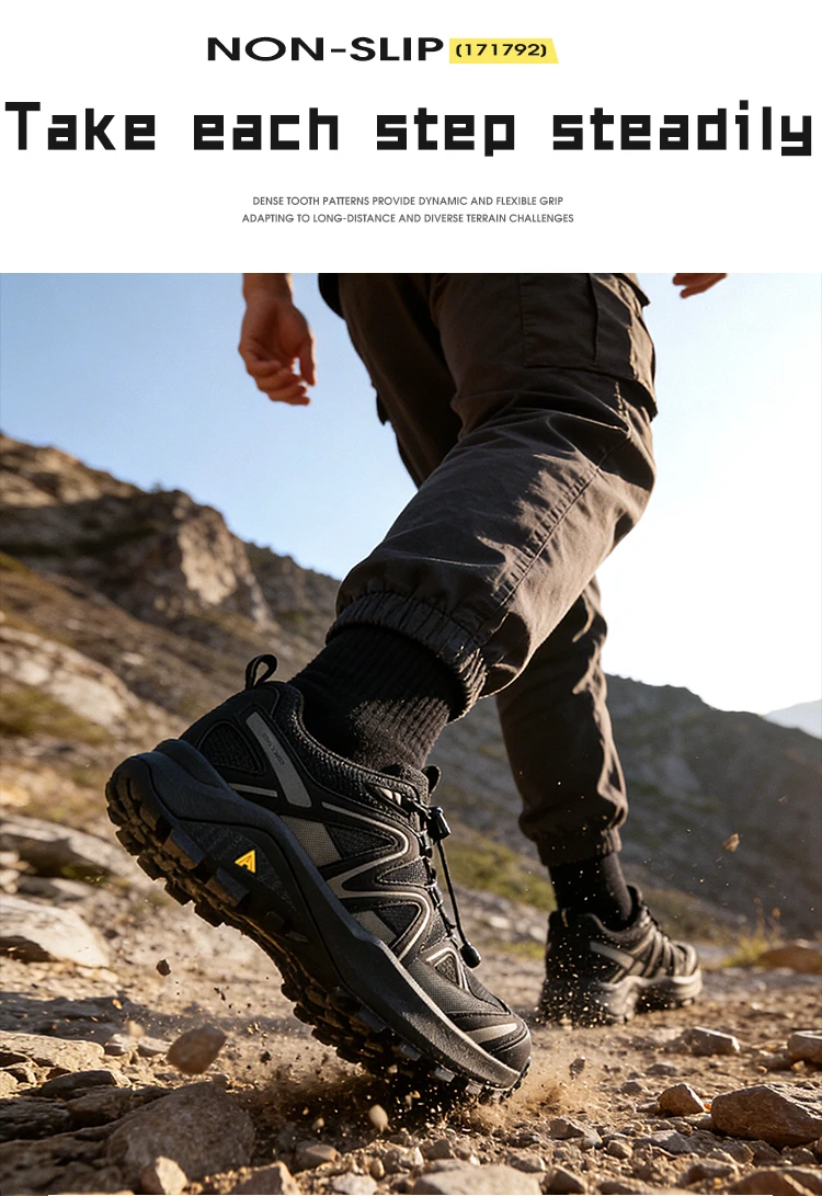 HUMTTO Outdoor-Klettersportschuh für Herren, atmungsaktiv, lässig, Wanderschuhe, rutschfest, Trekking-Laufschuhe, Designer-Sneaker für Herren – Detail 7