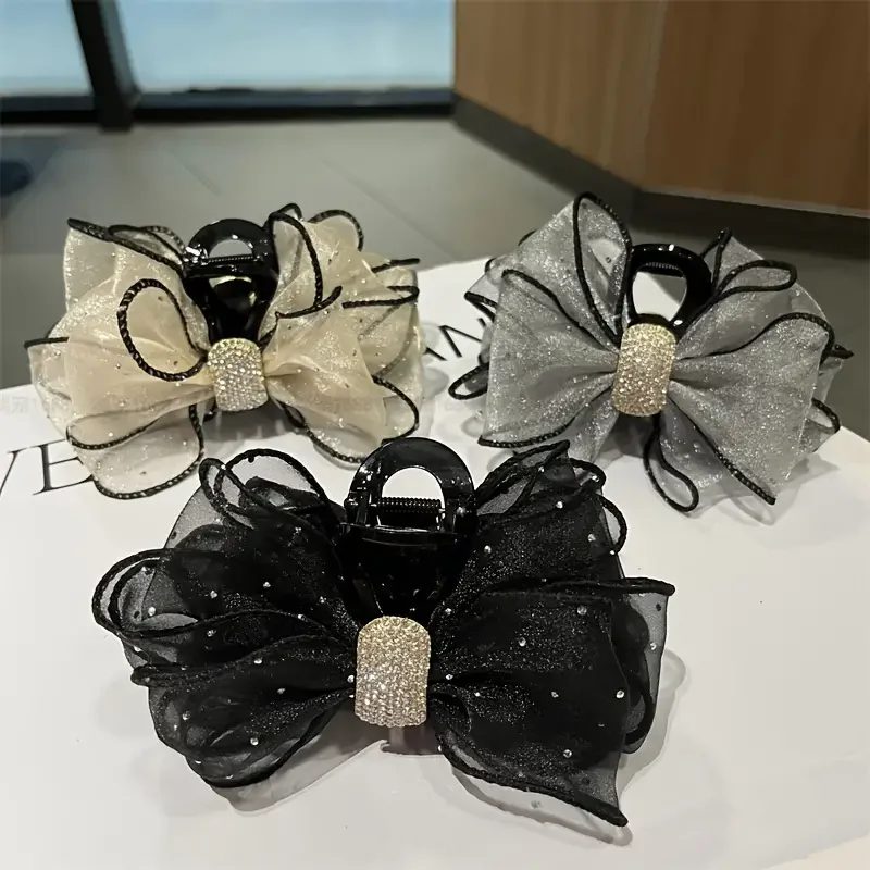 절묘한 메쉬 나비 헤어 클로 액세서리, 우아하게 디자인, 패셔너블한 여성용, 일상 사용 헤어 스타일