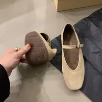 Bailamos Brand New Women Flats Round Toe Shallow Slip On Ladies Casual Ballet Shoes Soft Leather Eelgant Dress Shoes Mujer Size - Image 6