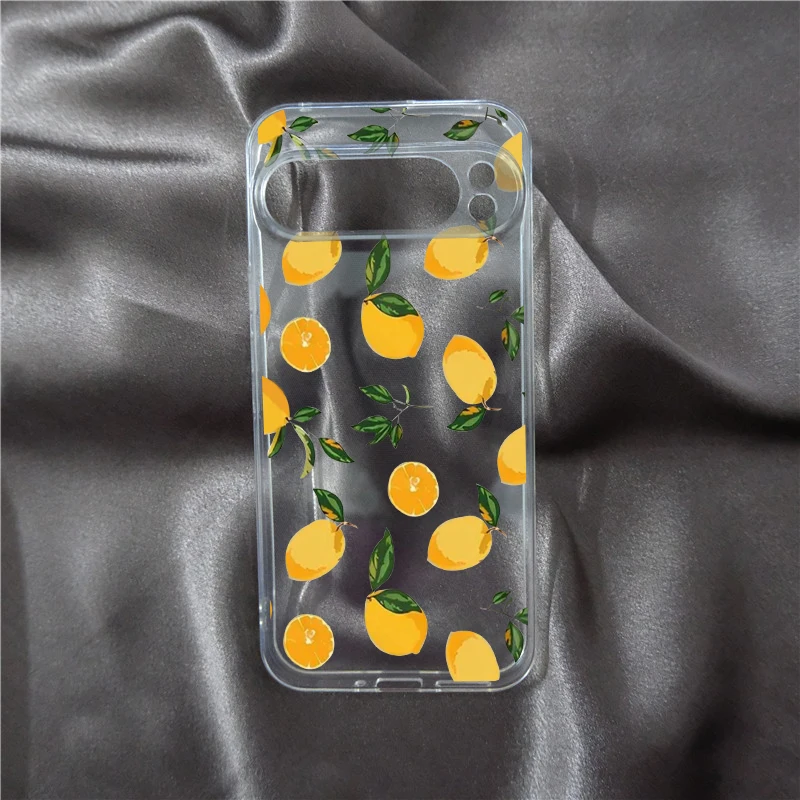 Charming Yellow Lemon TPU Phone Case - Transparent Soft Cover