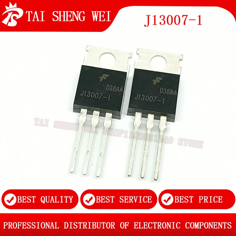 

10 шт J13007-1 J13007 FJP13007H1TU 8A700V TO-220 FJP13007H1 FJP13007-1 FJP13007 TO220 FJP13009H2 J13009-2 12A 400V