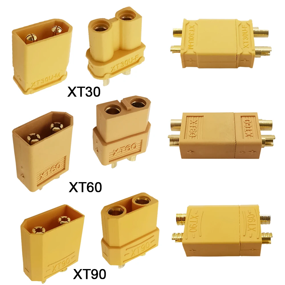 5 Paia Xt30 Xt60 Xt90 Maschio Femmina Proiettile Connettore Presa Spina A Banana Jack Rc Lipo Batteria Quadcopter Multicopter Parte 10 Pz