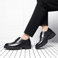 Chaussures d'Été et d'Automne en Cuir pour Homme, Rehaussantes, Hautes, Ajourées, pour Tenue d'Affaires, 8 à 10cm 6