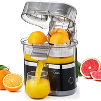 Electric Citrus Juicer, Automatic Dual Orange and Lemon Squeezer with Built-In Citrus Slicer, Easy to Clean, 2 in 1 Electric Fru 1