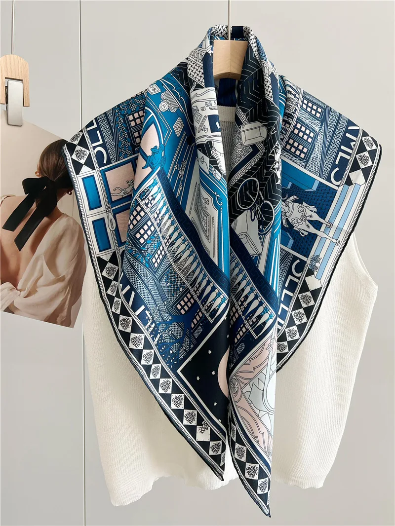 Рисунок 6 - Женский шелковый шарф с принтом